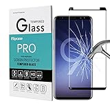 Galaxy S9 Screen Protector,Flipcase Galaxy S9 Tempered Glass, [3D Curved Glass][Case Friendly][Anti-Bubble]Glass Screen Protector for Samsung Galaxy S9