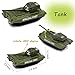 MinYn Army Vehicles Alloy Military Model Car Set 5 pcs Diecast Metal Army Toys Mini Helicopter Tank Truck Armored Car for Kids Boys…