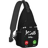 ZFPKWJY Jesus Christ Sling Bag Crossbody Travel Hiking Chest Backpack Shoulder Daypack for Men Women
