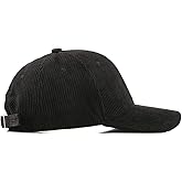 Corduroy Hat Low Profile Solid Color Baseball Caps Sun Hat Adjustable for Men and Women
