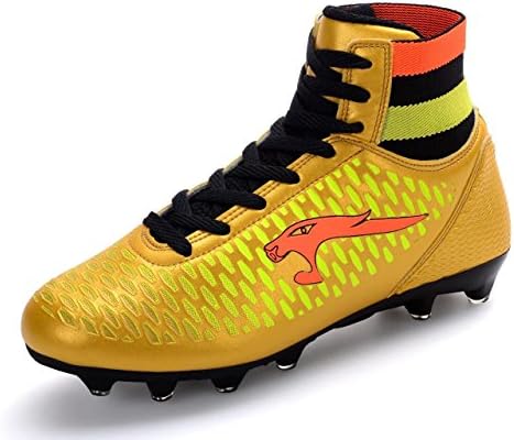 Men's American Football Rugby Shoe Ankle-High Breathable Mid Soccer Shoes Boots for