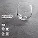 Sweese 6101 Stemless Wine Glasses, 15 Ounce, Great for White or Red Wine - Set of 4