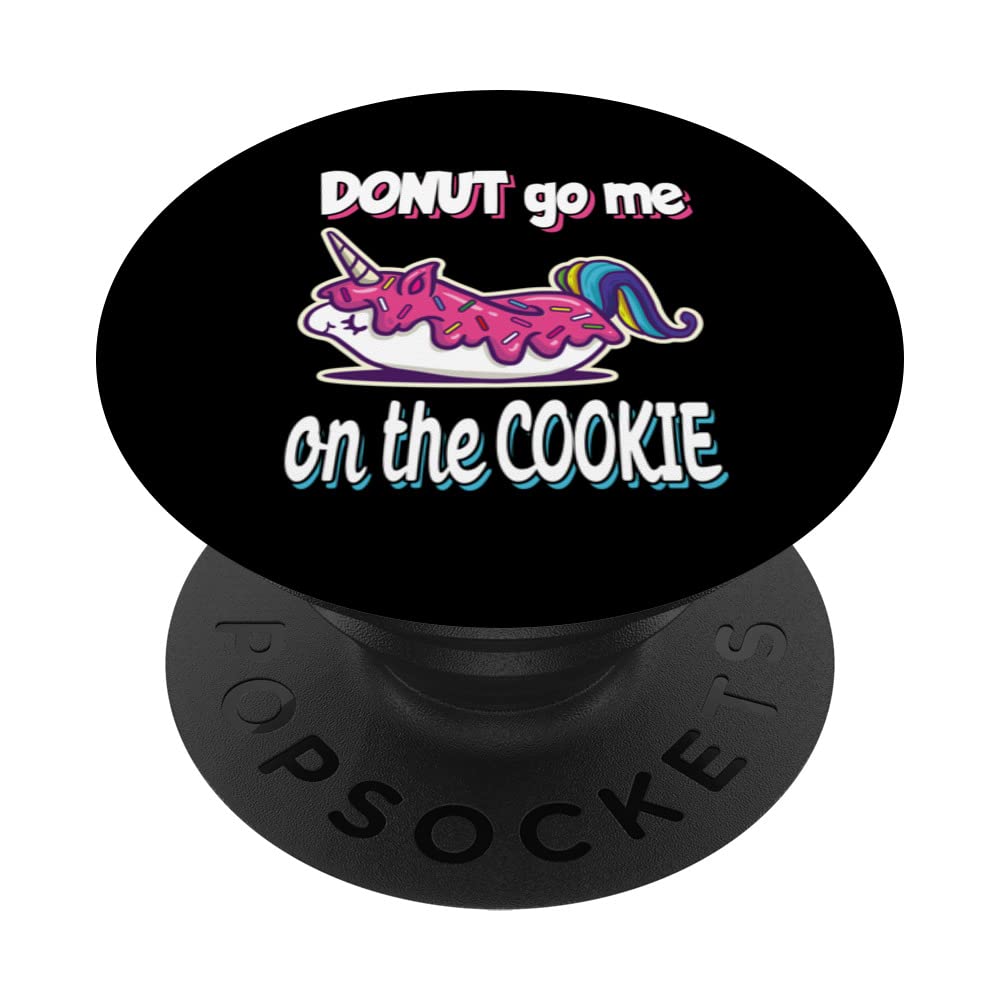 Funny Donut Nerves Annoyed Candy Arguing Unicorn PopSockets Swappable PopGrip