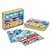 Kids puzzles for toddlers 3 years, 4 in 1 Wooden Jigsaw Puzzles with a Storage Box (Cartoon Vehicle)