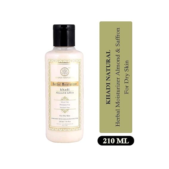 khadi almond and saffron moisturizer