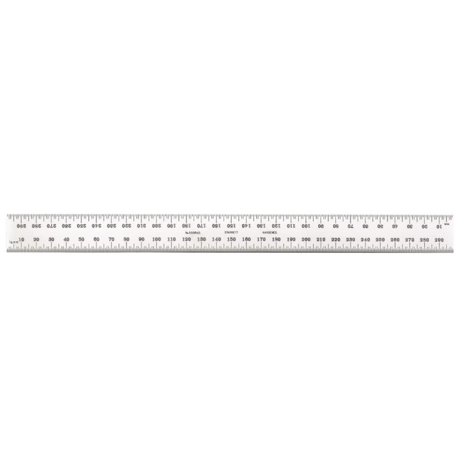 Starrett CB300-36 Combination Square Blade With Inch And Millimetre Graduations, Sets And Bevel Protractors, 25 mm Width, 2.4 mm Thickness, 300 mm Size