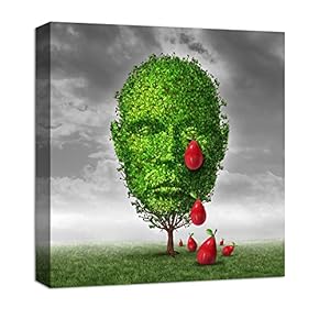 Canvas Wall Art Abstract Beyond Realistic Painting Artwork for Home Prints Framed - 12x12 inches