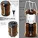 Ultra Bright Camping Lantern with Rechargeable Batteries, Water Resistant - maxin Portable LED Solar Collapsible Camping Lantern Flashlights Torch for Outdoor ( Golden )