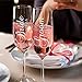 P Lab Set of 2, Bride Groom Names & Date, Personalized Wedding Toast Champagne Flute Set, Wedding Toasting Glasses - Etched Flutes for Bride & Groom Customized Wedding Gift #N2