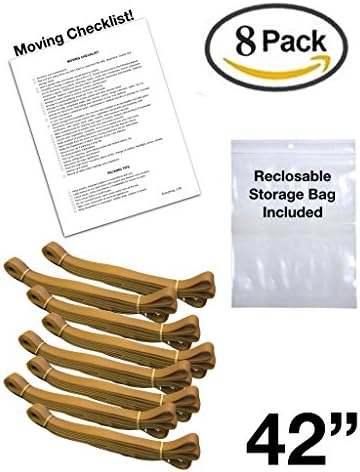 42" Moving Rubber Bands - Pack of 8 Moving Supplies of Large Items