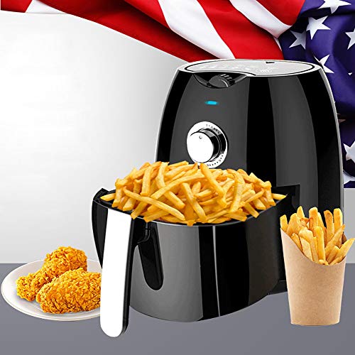 Click Here to See More Images New Air Fryer, 1300W Oil-free Air Fryer, 4.5L Large Capacity French Fries Machine, Black