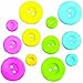 Colored Buttons Sugar Decorations Cookie Cupcake Cake 12 Count
