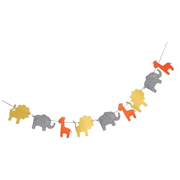 Toys Games Loviver Cute Animal Bunting Banner Kids Birthday