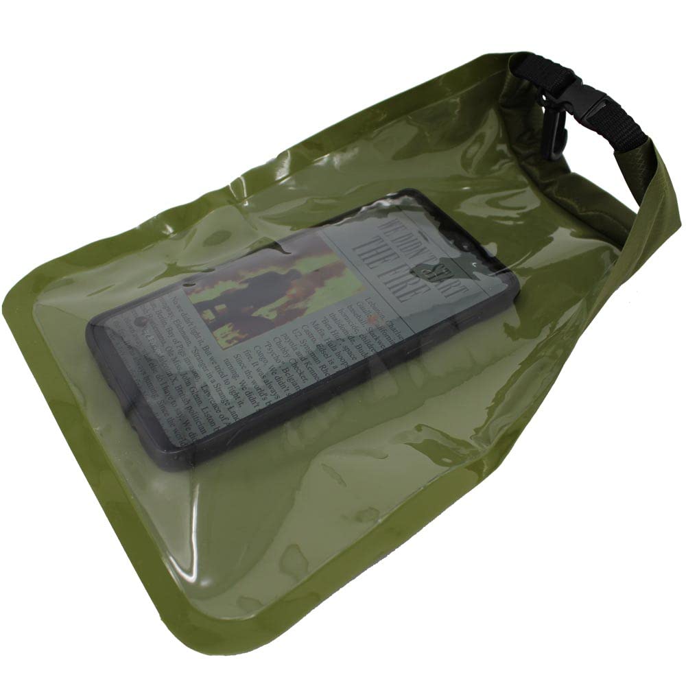 Survival Duck 1.5 Litre Small Waterproof Technology Dry Bag (Olive Green)
