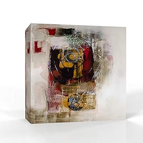 Wall26-Canvas Wall Art-Abstract Colorful Oil Painting-Giclee Painting Wall Bedroom Living House Decoration Home Art - 12x12 inches