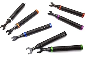 Integy Universal Turnbuckle Wrench Set 7pcs w/Carbon Fiber Handle