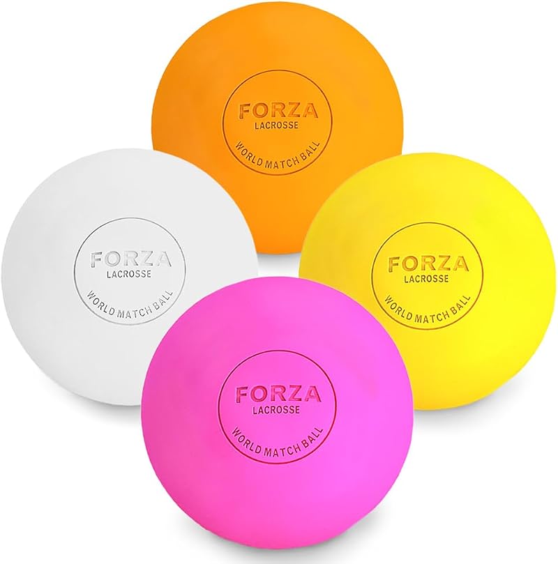 FORZA World Match Lacrosse Ball Yellow Pack of 12