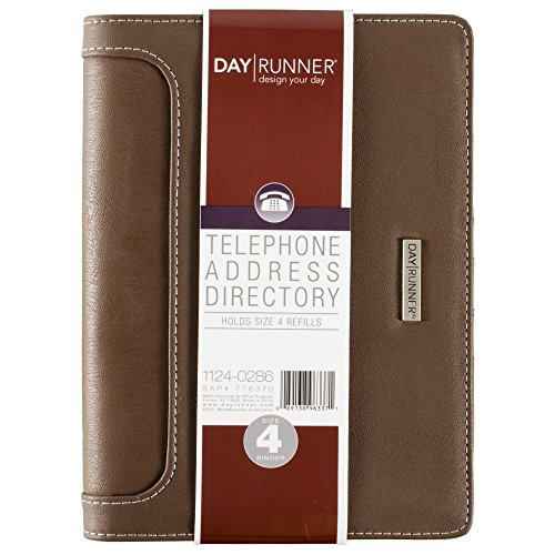 Day Runner 2016 Desk 4-3/4 X 8 5-3 X 8-11/16 Inches Telephone/Address Book