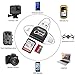 SD Card Reader,Memory Micro SD Card Reader USB Type C Adapter Viewer Compatible with iPhone/OTG Android/Computer - 4 in 1