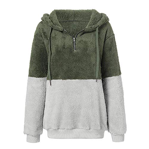 Clearance NRUTUP Women Hoodie Sweatshirt Long Sleeve Warm Winter Coat Jacket Outwear Hot Sales!(Green,M)
