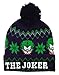 DC Comics Men's Joker Festive Pom Beanie