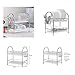 NEX Dish Rack Stainless Steel Two Tier Draining Rack Rustless Storage Rack with Chopstick Holder(D003)