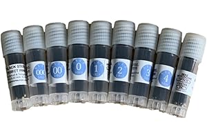 BENZ MICROSCOPE PREMIUM BLACK ENAMELED INSECT PINS VARIETY PACK, SIZES 000 THROUGH 4, 350 CT.