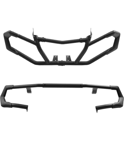 Front Brush Guard Bumper For Can-Am Outlander (2012-2022) - Black PP Plastic Fascia, Replaces OEM #705012822