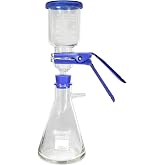 Labfil 500ML Laboratory Vacuum Filtration Distillation Apparatus | 3.3 Borosilicate Glass Vacuum Filtration Assembly Filter Kit with 500ML Filtering Flask and 300ML Graduated Funnel