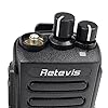 Retevis-RT81-IP67-Waterproof-DMR-DigitalAnalog-Two-Way-Radio10W-Rechargeable-32-Channel-UHF-400-470-Mhz-VOX-Encryption-with-Earpiece-PairBlack-and-Programming-Cable