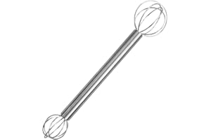 Miso Muddler | Steel Handheld Miso Muddler for Soup Sauce,Mixing Tool Whisker Food Grade Blender for Stirring Egg Batters Fru