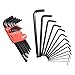 CO-Z Metric Allen Wrenches, 13pcs Allen Wrench Set, Ball End Long Hex Key Set, Folding Allen Keys with Knotched End, Complete Hex L-Wrench Tools Kit for Turning Screws with Foldable Case