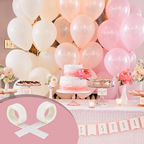1500 Pieces Mini Balloons Glue Points Double-Side Adhesive Tape Dots Stickers for DIY craft, Scrapbooking or Party Supplies, Diameter 0.5 inch , 15 Rolls (100 Pieces per Rolls)