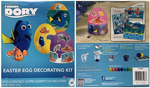 Disney Pixar Finding Dory Easter Egg Decorating Dye Kit with 42 Stickers