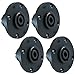 GLS Audio Speaker Jack Twist Lock 4 Pole Round - Compatible with Neutrik Speakon NL4MP, NL4MPR, NL4FC, NL4FX, NLT4X, NL4 Series, NL2FC, NL2, Speak-On - 4 Pack