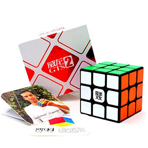 CuberSpeed MoYu WeiLong GTS2 Black 3x3 Magic cube MoYu WeiLong GTS V2 3x3x3 Speed cube Puzzle