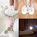 Smoko Light Up Unicorn Slippers, Kids and Adults (Kid's) White