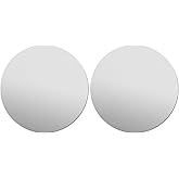 Uxney 6" Stainless Steel Disc,12Gauge 2mm Thickness Round Metal Plate Stainless Steel Circles Blanks for Crafts, Jewelry Making, DIY, Electrical Repair(2 Pac)