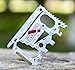 37-in-1 Wallet Tool Card Silver Set Men's Gifts for Dad. Wallet Multi Tool Card Men Gifts for Birthday. EDC Multi Tool Credit Card Size Dad Tool Gift. Stocking Stuffers Cool Tool Gifts for Men