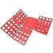 WYZworks Adjustable Adult Magic Fast Folder Clothes T-Shirts Folding Board (Red)