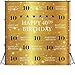 Funnytree 6x6ft Gold 40th Birthday Photography Backdrop Step and Repeat Golden Glitter Shiny Background Forty Years Old Age Party Decoration Photo Banner Photobooth Props