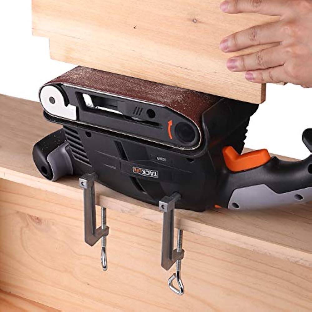 Belt Sander 318Inch With 13Pcs Sanding Belts, Bench Variablespeed