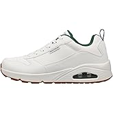 Skechers - Mens Uno - Alder Sneakers, Color White/Green, Size: 10.5 M US