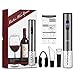 DULARF Automatic Electric Wine Bottle Opener 4 Set Cordless Wine Corkscrew Bottle Opener Foil Cutter