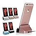 iPhone Charger Dock,Dantech® iPhone Desk Charger,Charge and Sync Stand for iPhone 5s iPhone 6 iPhone 6s plus,iPhone Charger Station,Charge cradle,desktop iphone charger (Rose Gold)