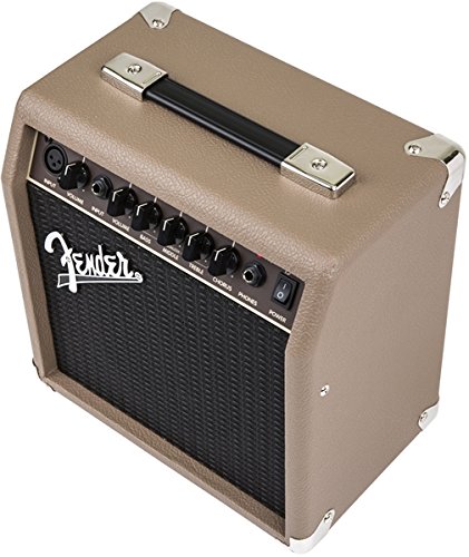 Fender Acoustasonic 15 Acoustic Guitar Amplifier Bundle with Instrument Cable, Picks, and Austin Bazaar Polishing Cloth