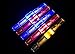 VIVOSKY Fashion Electronic Light-up Flashing LED Bracelets for Night Rave Party, KTV -6 Pcs / Pack