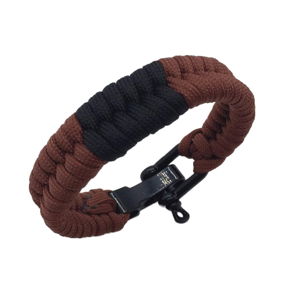 OSS-BJJ Combat Sports - Brazilian Jiu Jitsu Ranked Bracelet - BJJ Wristband - Jiu Jitsu Bracelet - Selection of Colours (Brown, 24)