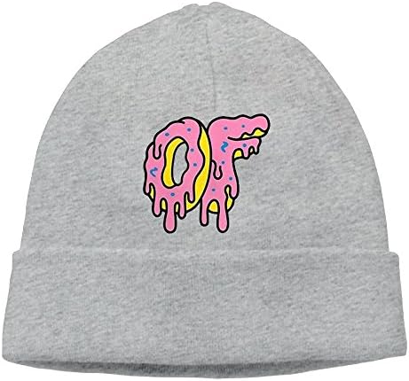 Society Zhuang Roman Atwood Odd Future Half Knit Beanie Hat Warm Thick Winter Hat For Unisex Winter Warm Cap Ash