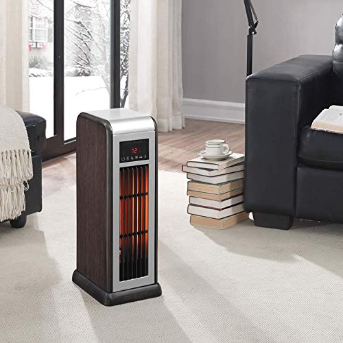 Duraflame Infrared Quartz Tower Heater, 1,500 Watts, Remote, Thermostat